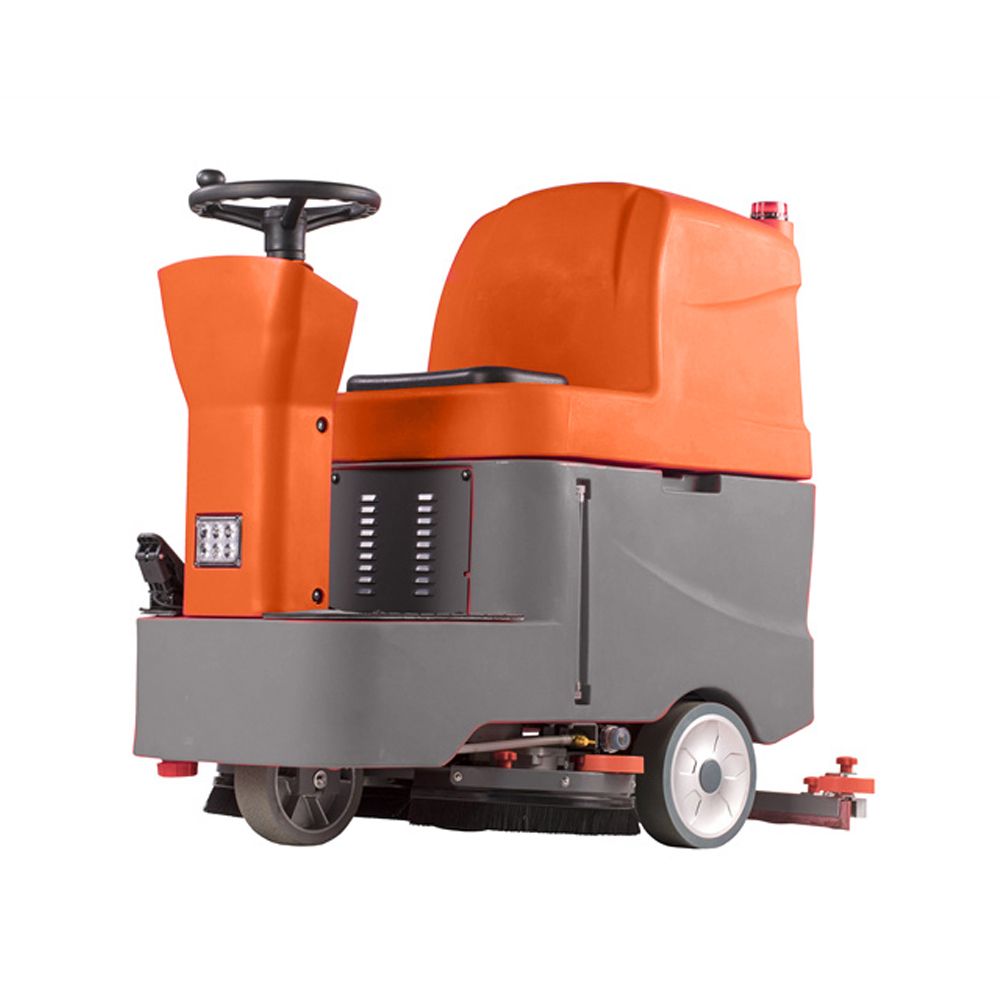 La Máquina Fregadora IndustrialHombre a Bordo KF 75100B , es una solución profesional para la limpieza eficiente de suelos en Barcelona, España